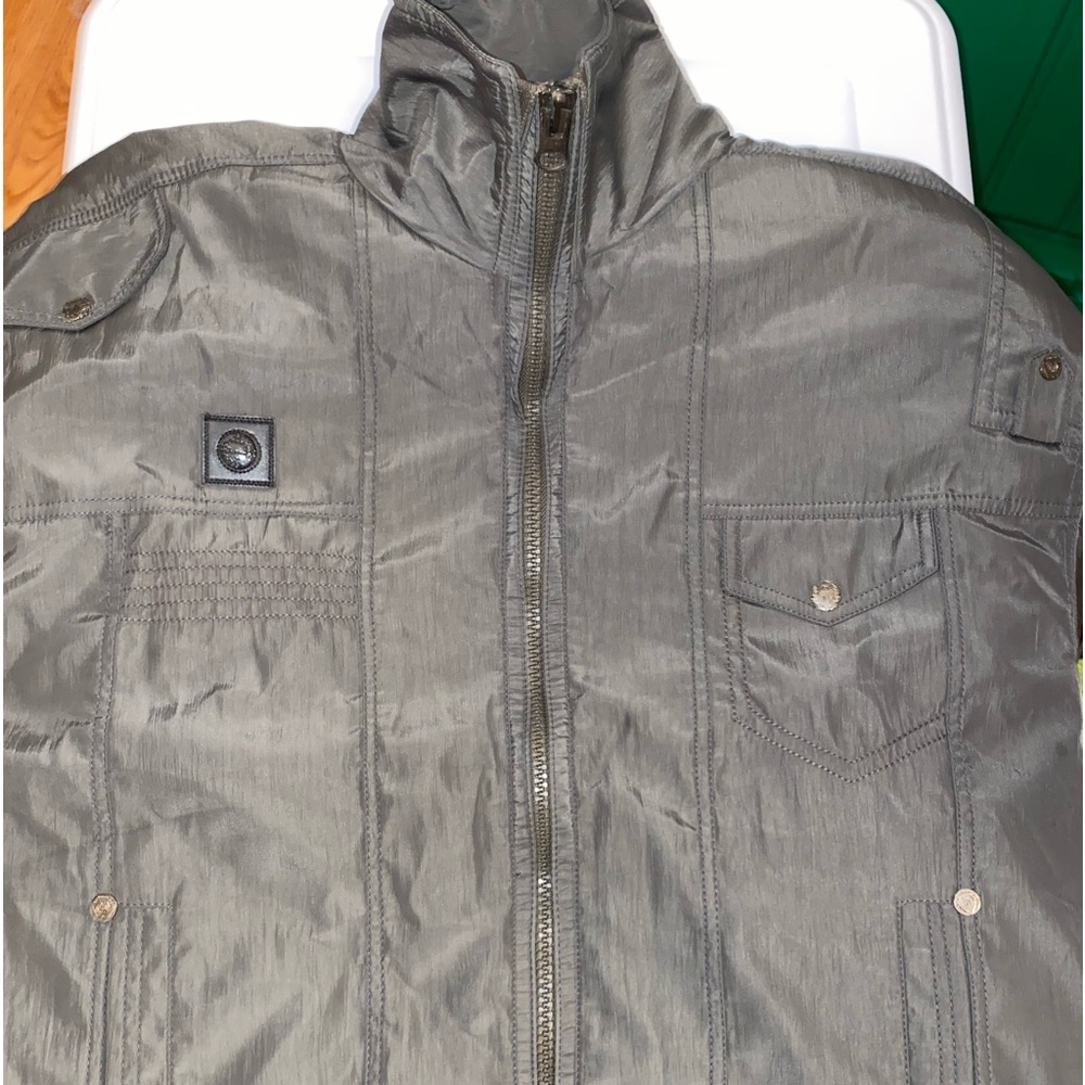 Mischief Authentic Gray Lightweight Short Jacket … - image 1